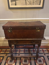 Vintage leather shoe case