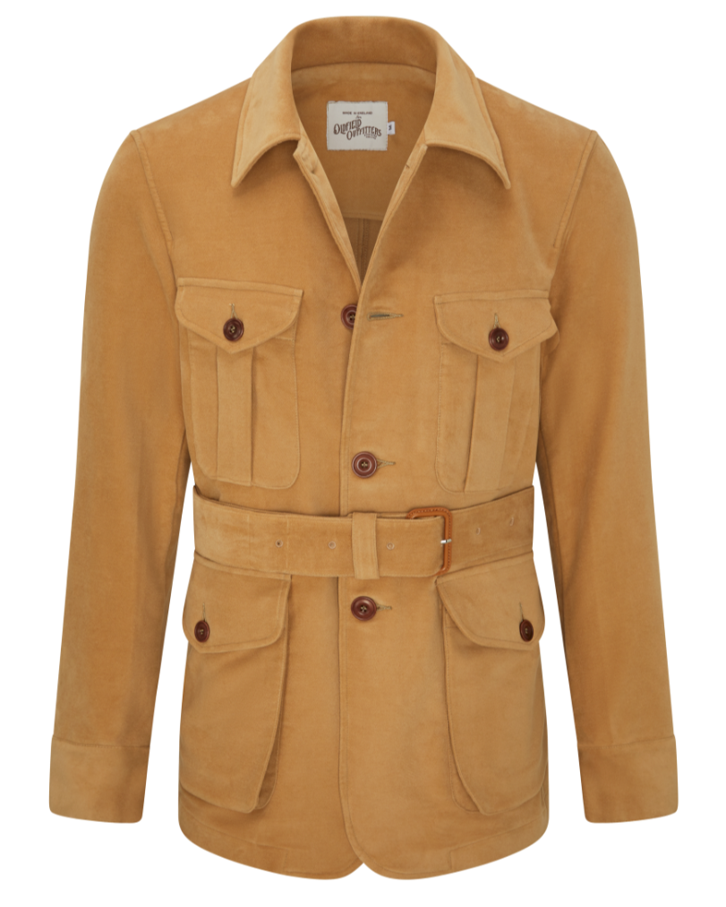 1940S SAFARI FIELD JACKET IN CAMEL MOLESKIN