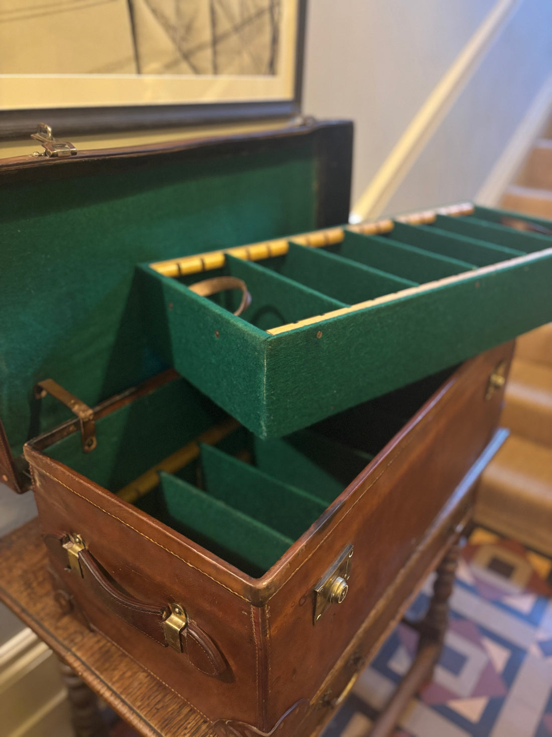 Finnigans of Bond Street Leather shoe trunk