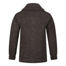 Brown shawl neck cardigan
