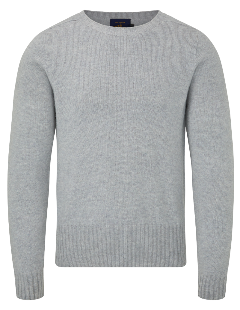 1930s Coyote grey Lamb's wool crew neck sweater