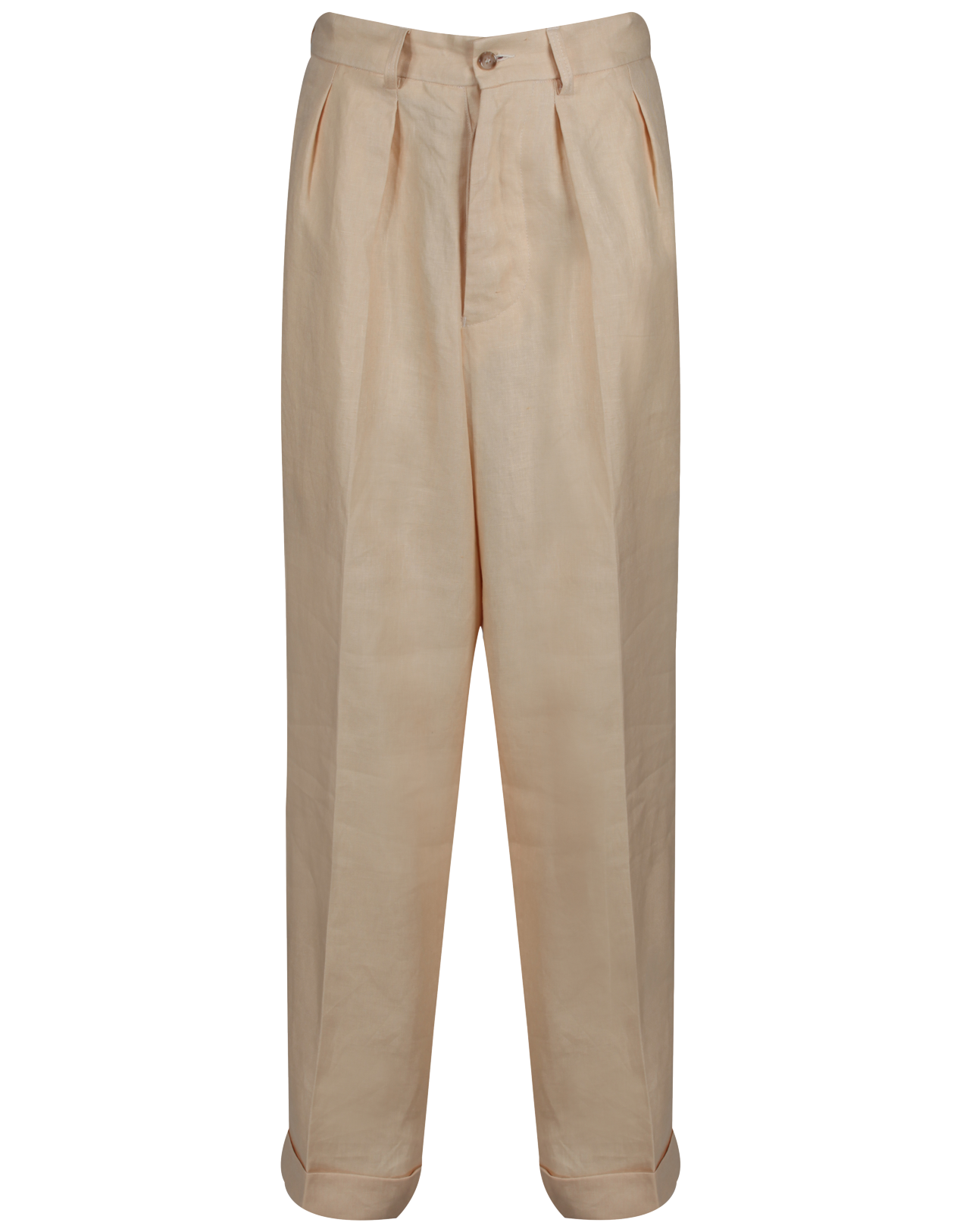 Pleated linen pants