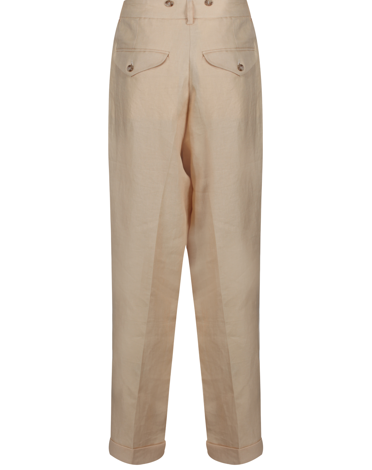 High waist linen trouser