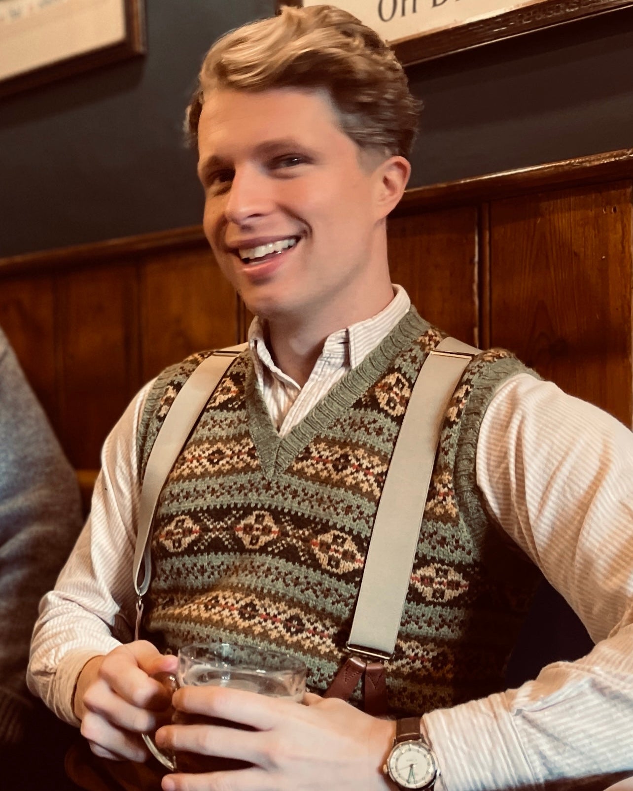 Fair Isle vest knitwear