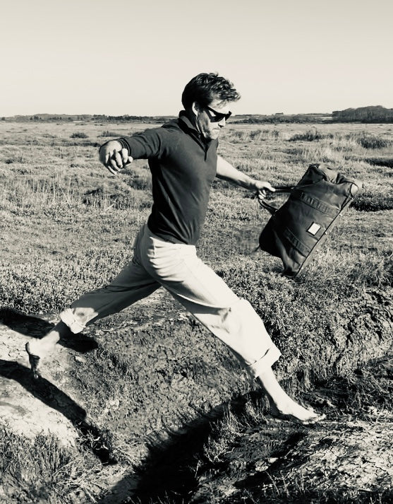 Green wool polo shirt