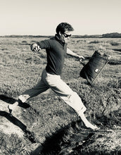 Green wool polo shirt