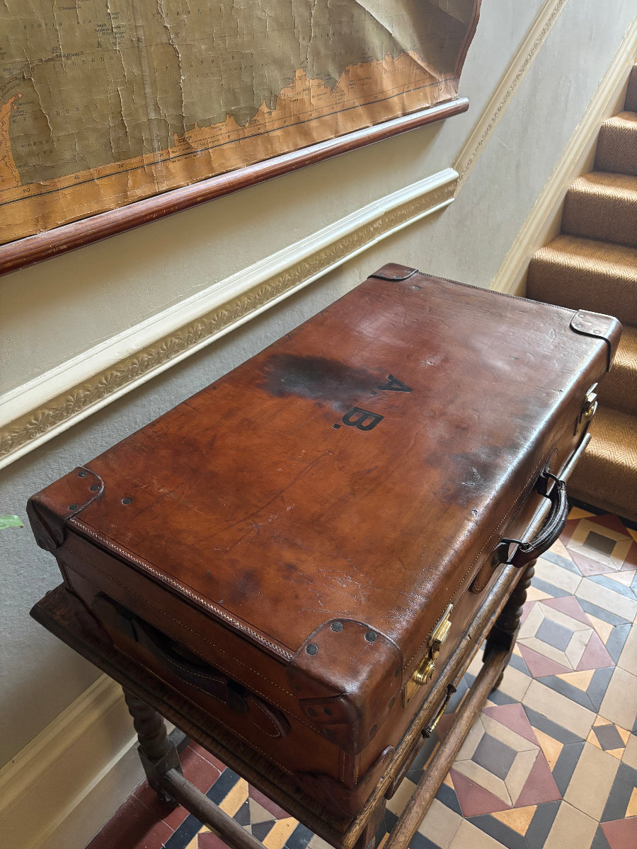 Large Leather suitcase