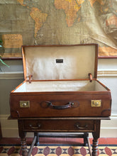 1920s John Pound Leather suitcase