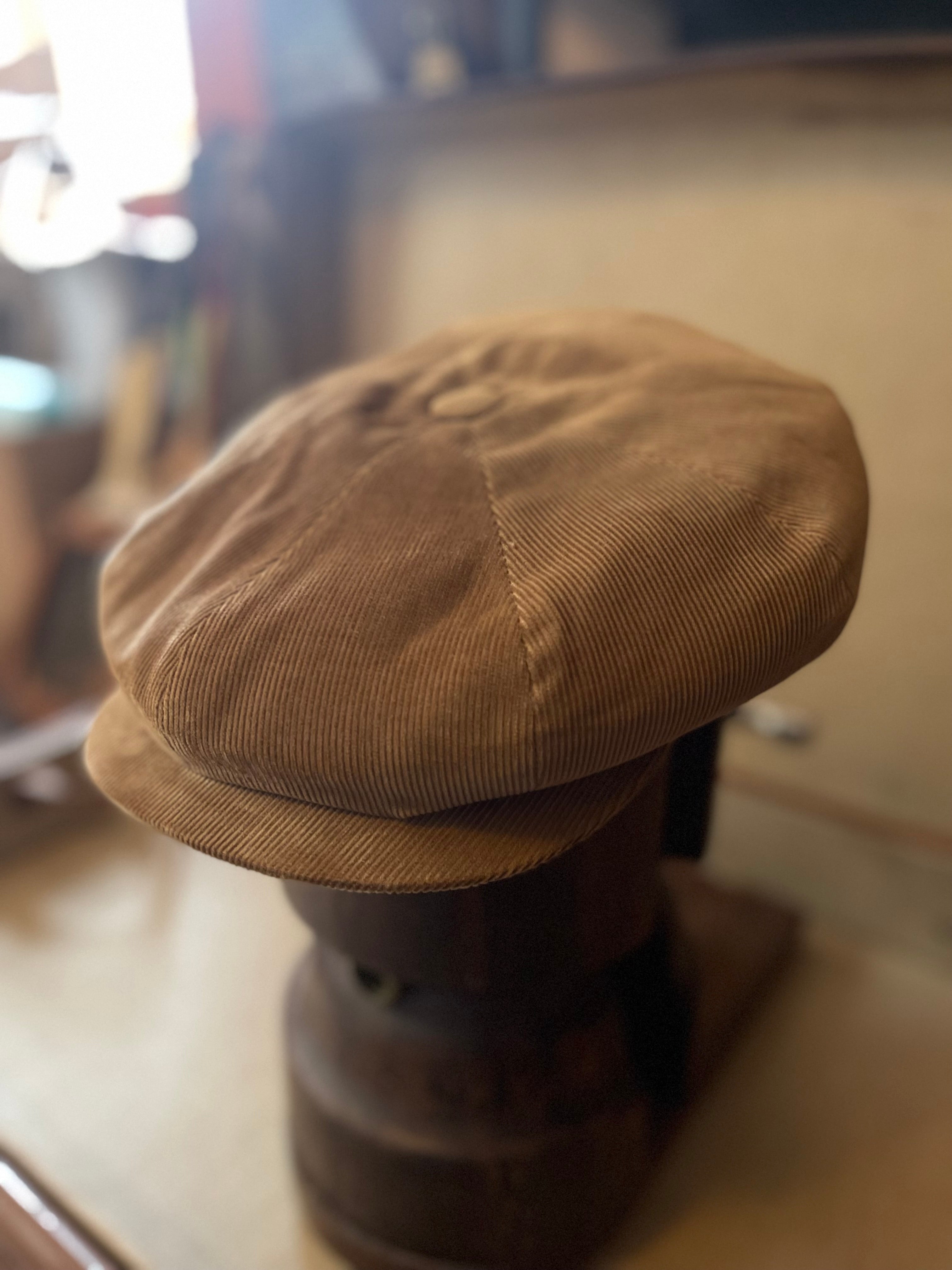 Newsboy Brown Corduroy Cap