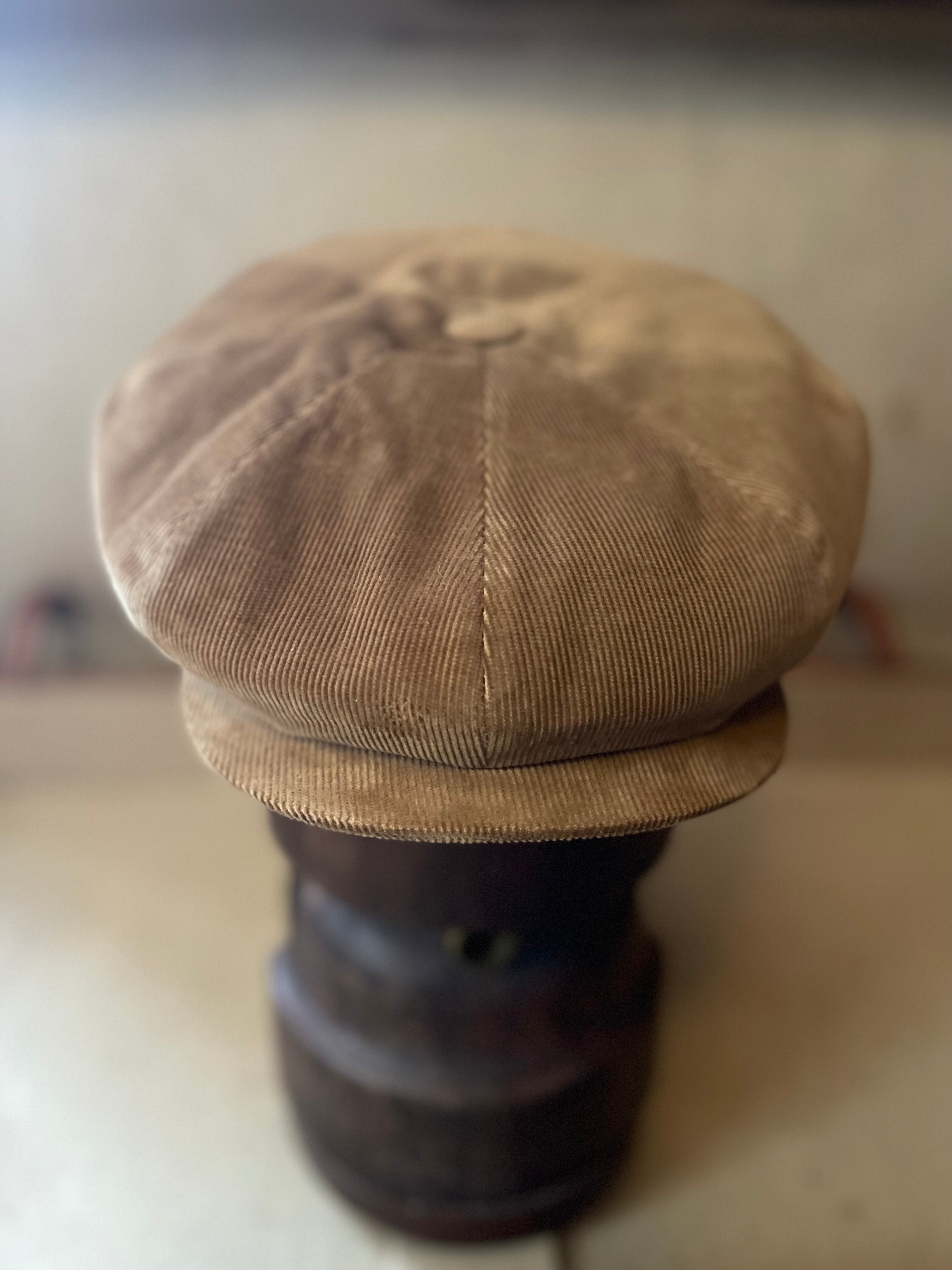 Brown Corduroy Baker boy Cap