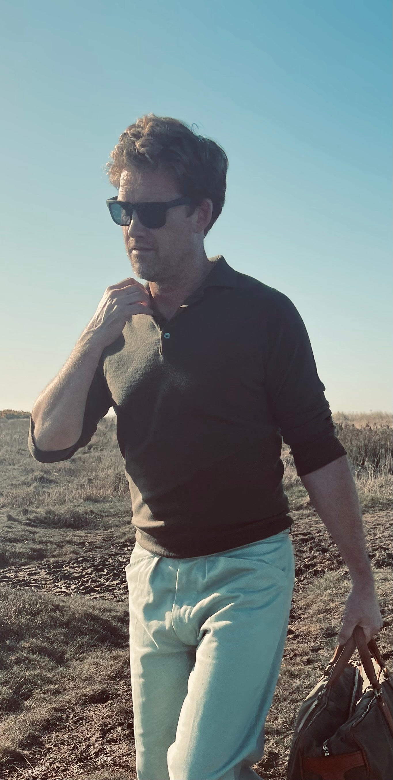 Geelong wool polo shirt