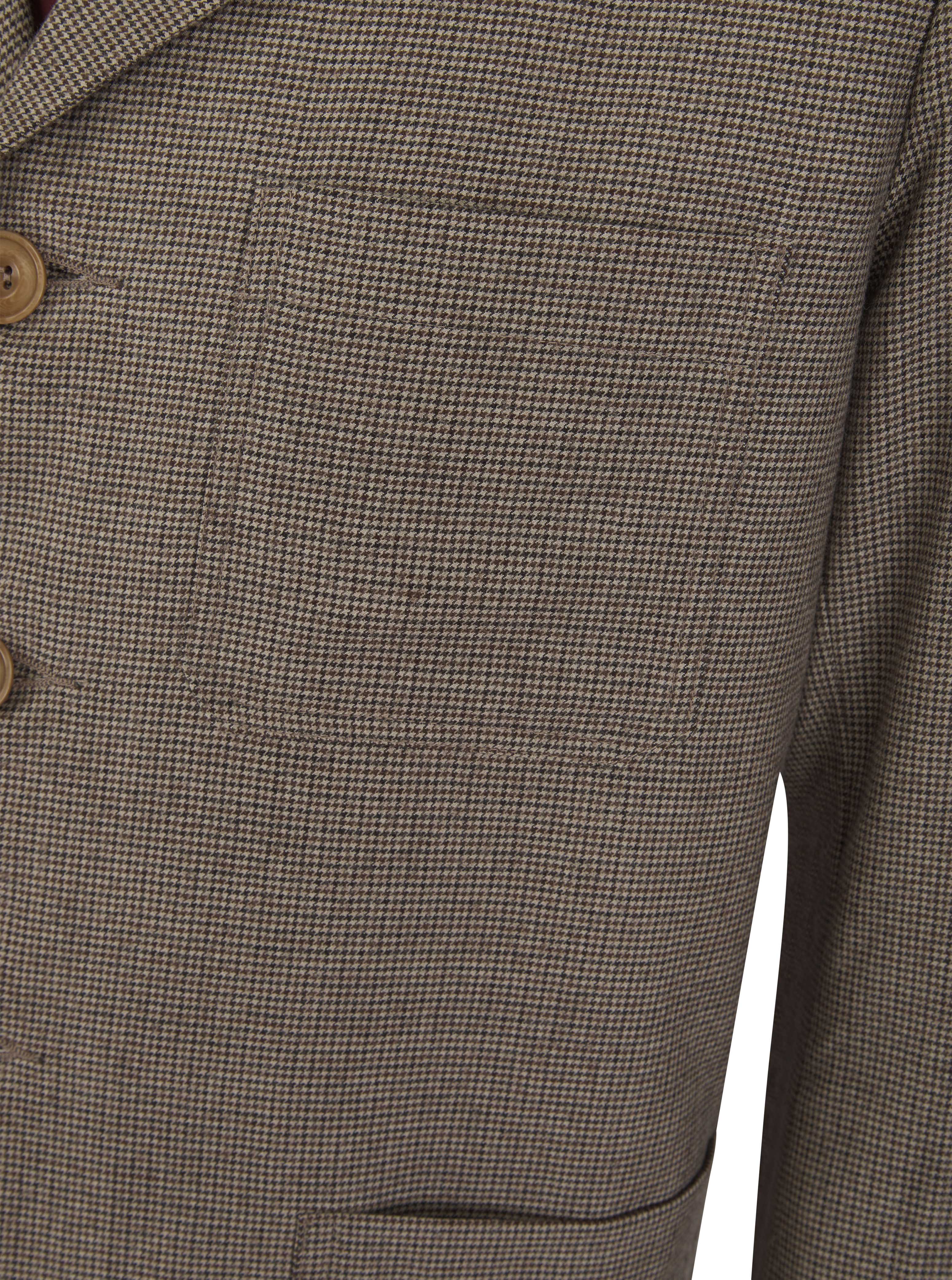 Dogtooth tweed suit