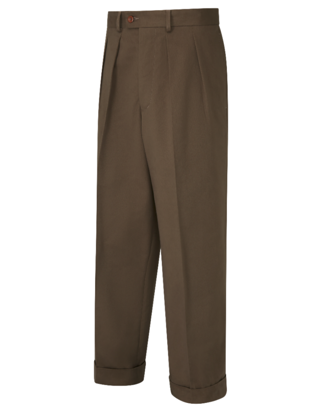 Errol Trouser in Tobacco brown cotton