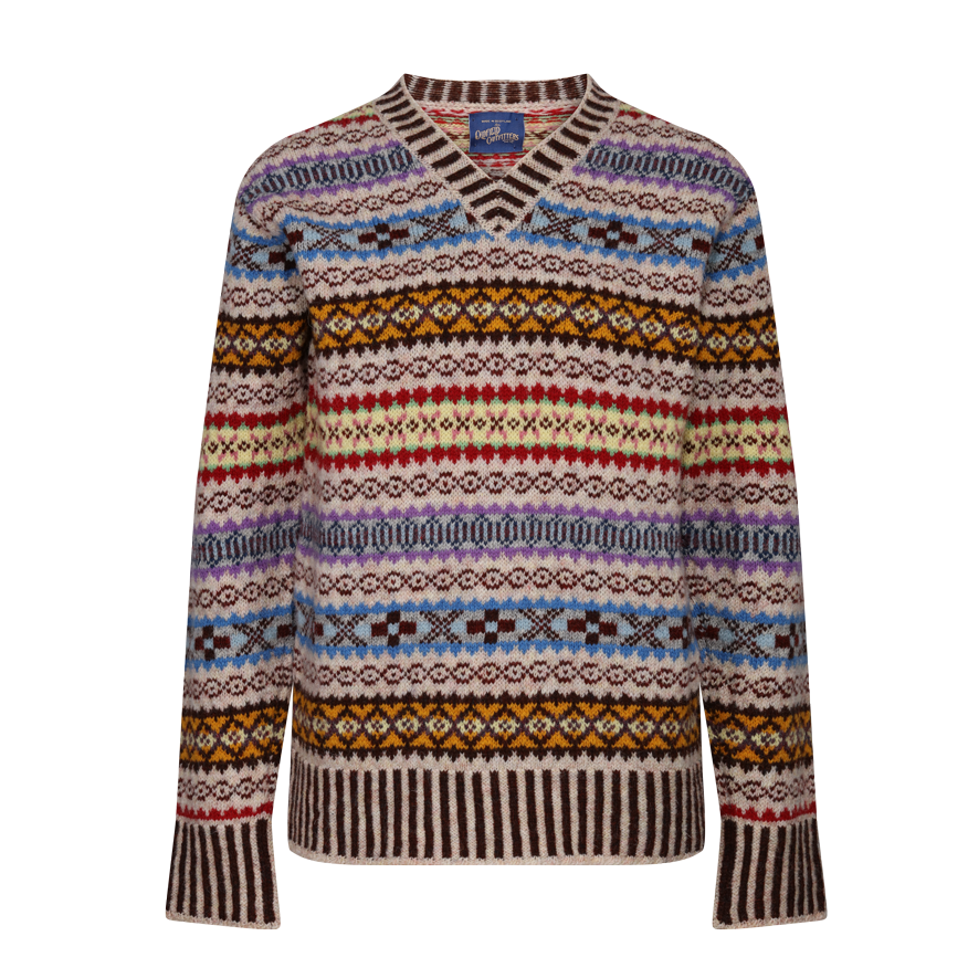 Ladies 1920s Fair Isle Sweater
