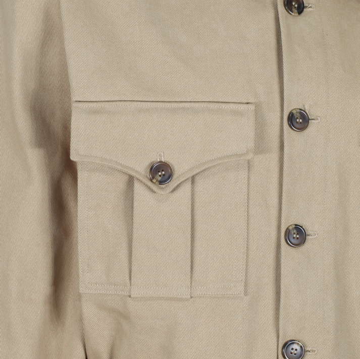 1940s WARTIME OVERALLS IN KEATS KHAKI TWILL