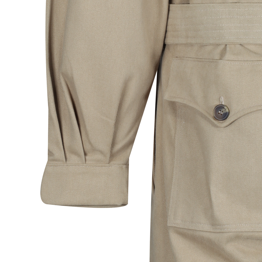 1940s WARTIME OVERALLS IN KEATS KHAKI TWILL