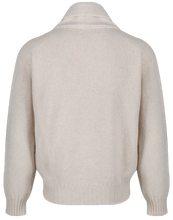 1930s SHAWL NECK SWEATER CREAM - "THE ALFRED"