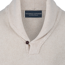 1930s SHAWL NECK SWEATER CREAM - "THE ALFRED"