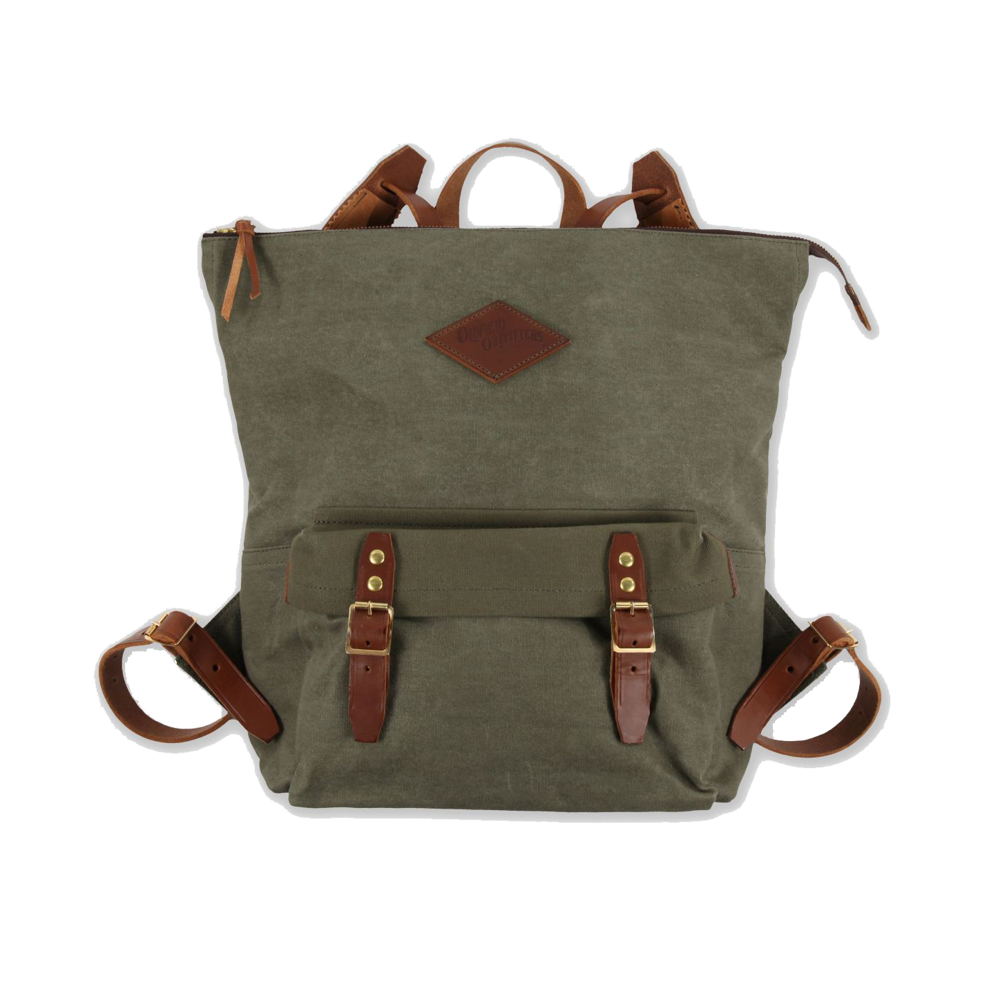 HANDMADE LEATHER & CANVAS BACKPACK - SHORTWOOD