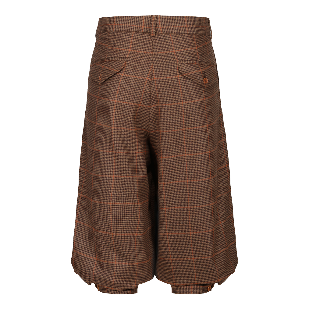 ORSON PLUS 6 - BROWN DOGTOOTH CHECK CASHMERE/WOOL MIX