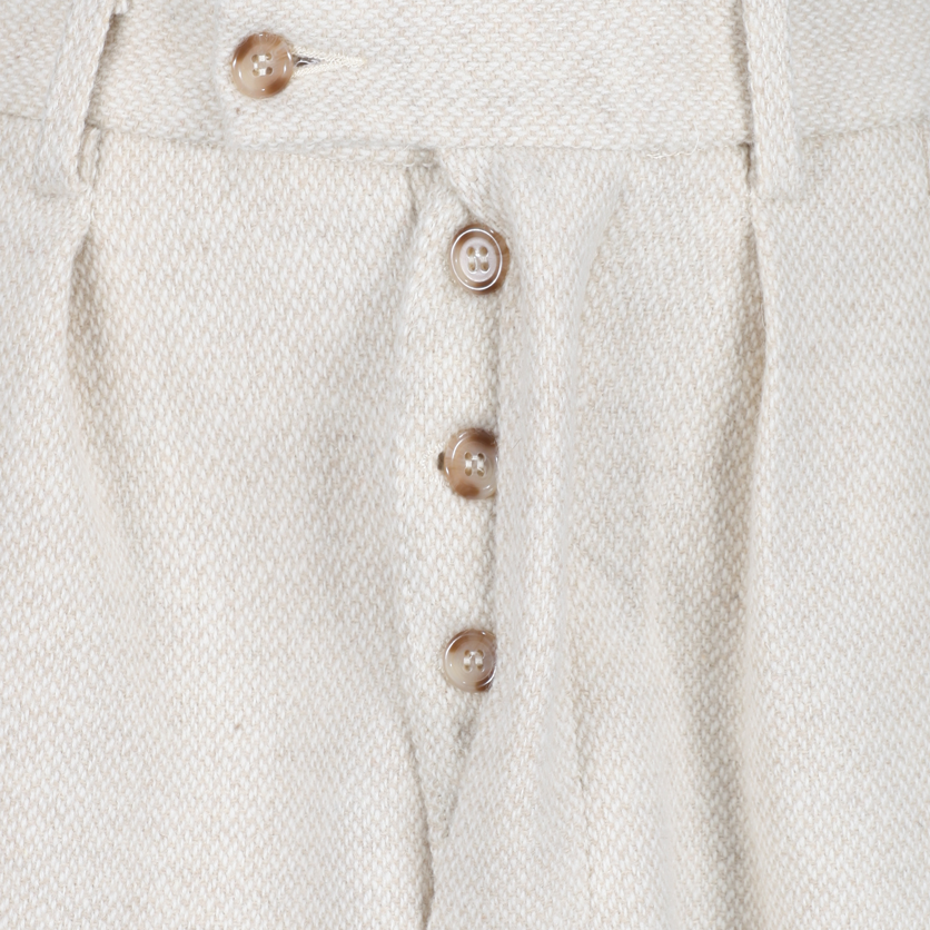 Button fly trousers