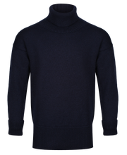 Navy Submariner polo neck sweater