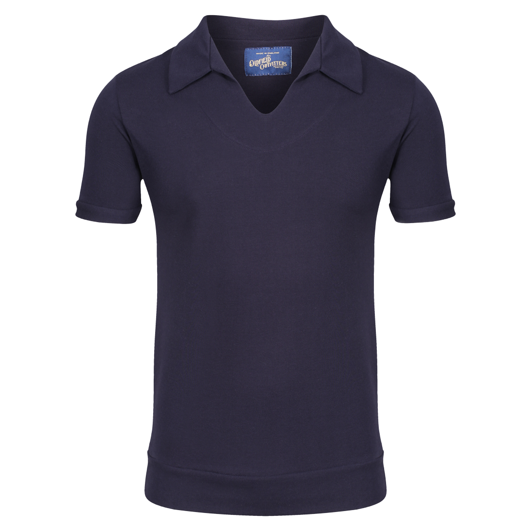 THE "DA NILE" SHIRT NAVY ORGANIC JERSEY COTTON