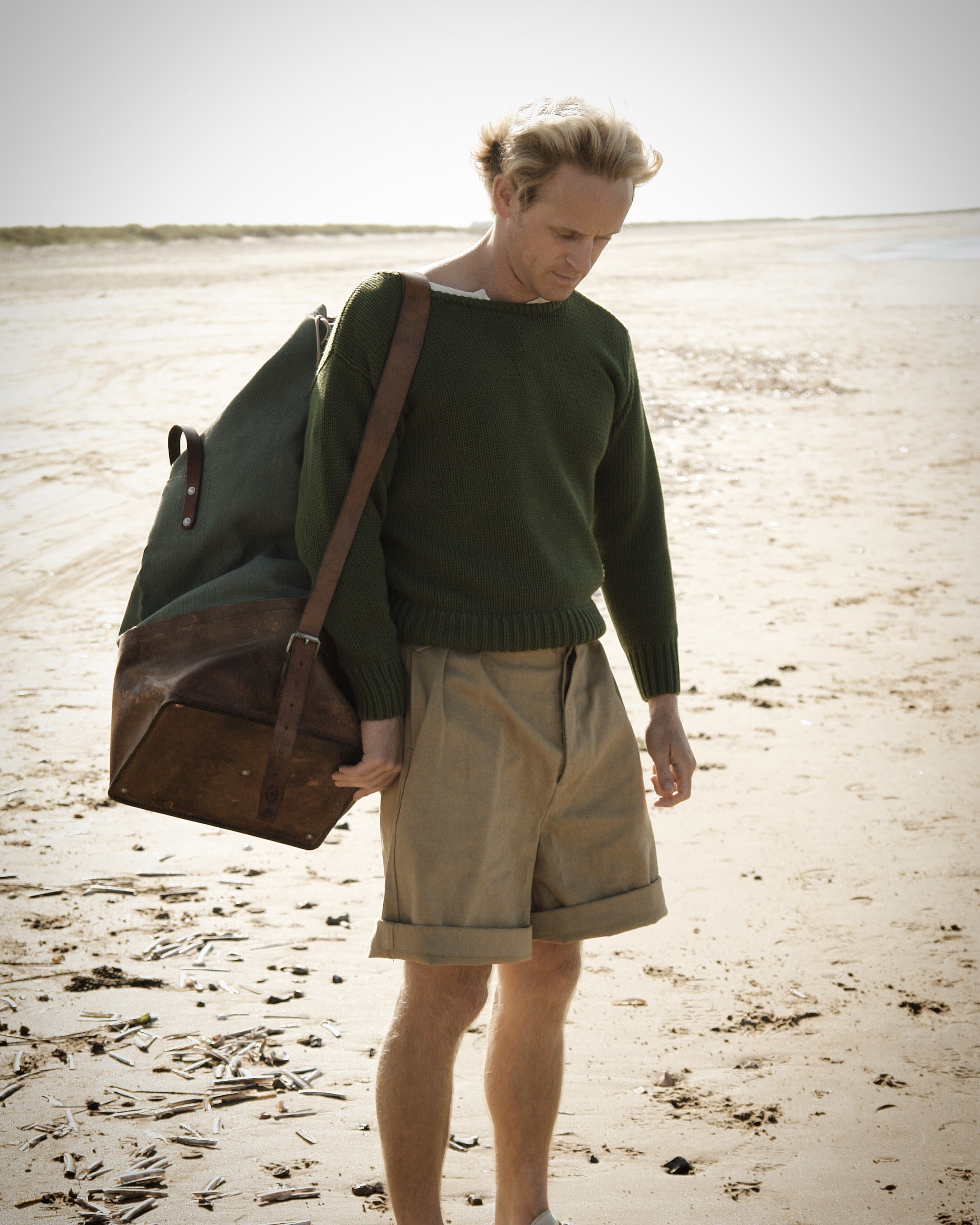Pleated, high waist shorts