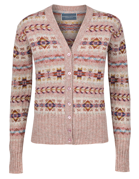 LADIES FAIR ISLE CARDIGAN - "THE FLORENCE"