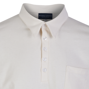 JERSEY COTTON SHIRT - NATURAL - VINTAGE COLLAR