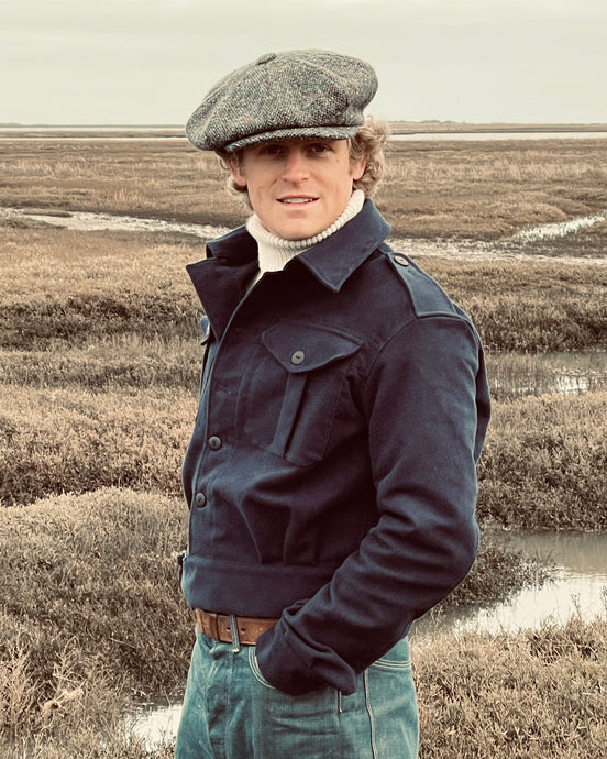 Donegal tweed cap