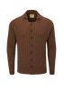 1930s ribbed brown cardigan