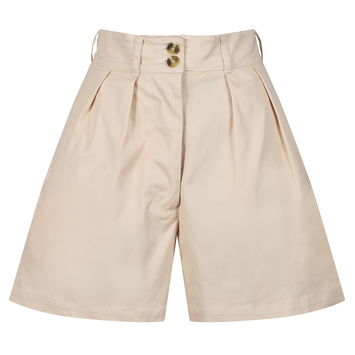 1930s Ladies Pleated Cream short