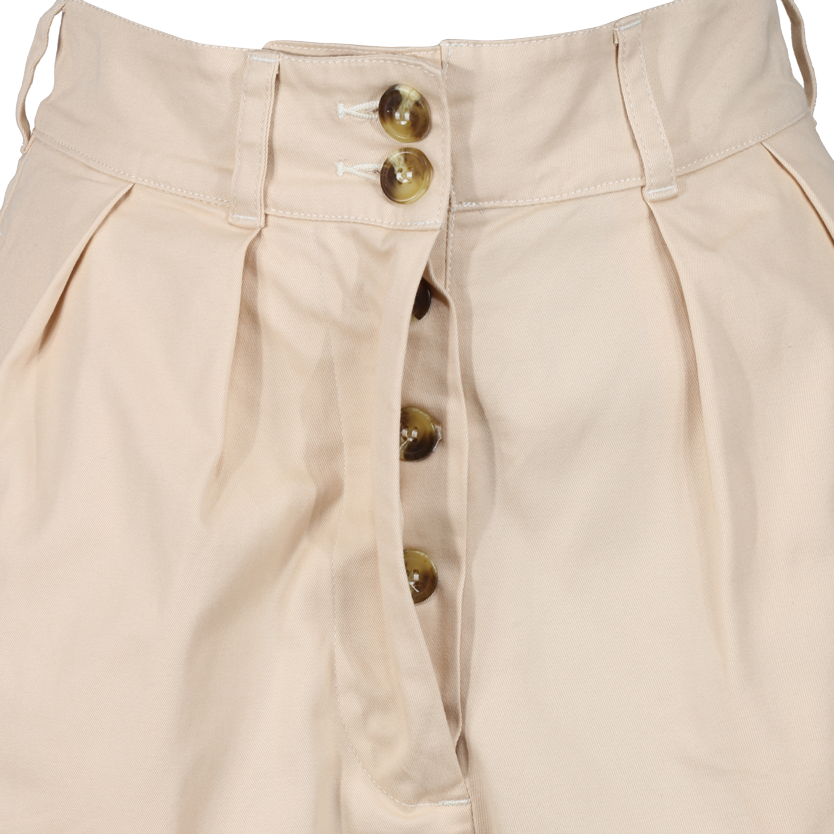 Button fly ladies shorts