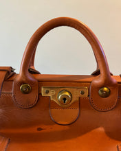 CIRCLE OF BARROW HEPBURN & GALE LEATHER GLADSTONE/KIT BAG