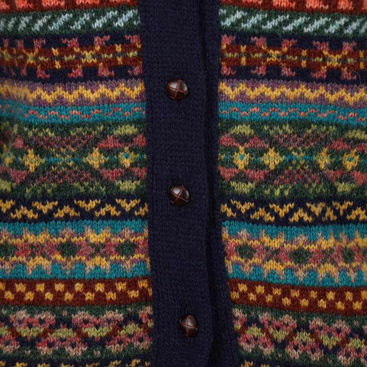 Haworth Mens Fair Isle shawl neck Cardigan