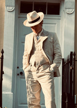 1935 HASTINGS SUMMER 3-PIECE OFF WHITE, LIGHT-WEIGHT MOLESKIN SUIT
