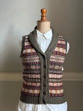 1920s Ladies Fair Isle Shawl neck Waistcoat