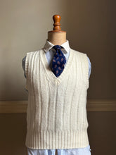 1930s off white ribbed slipover