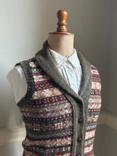 1920s Ladies Fair Isle Shawl neck Waistcoat