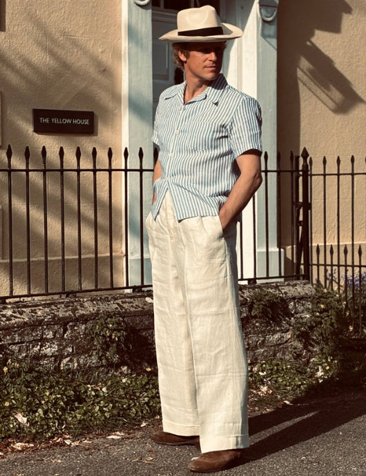 Trousers - Vintage Cut 1930s trousers in Tweed, cotton and linen