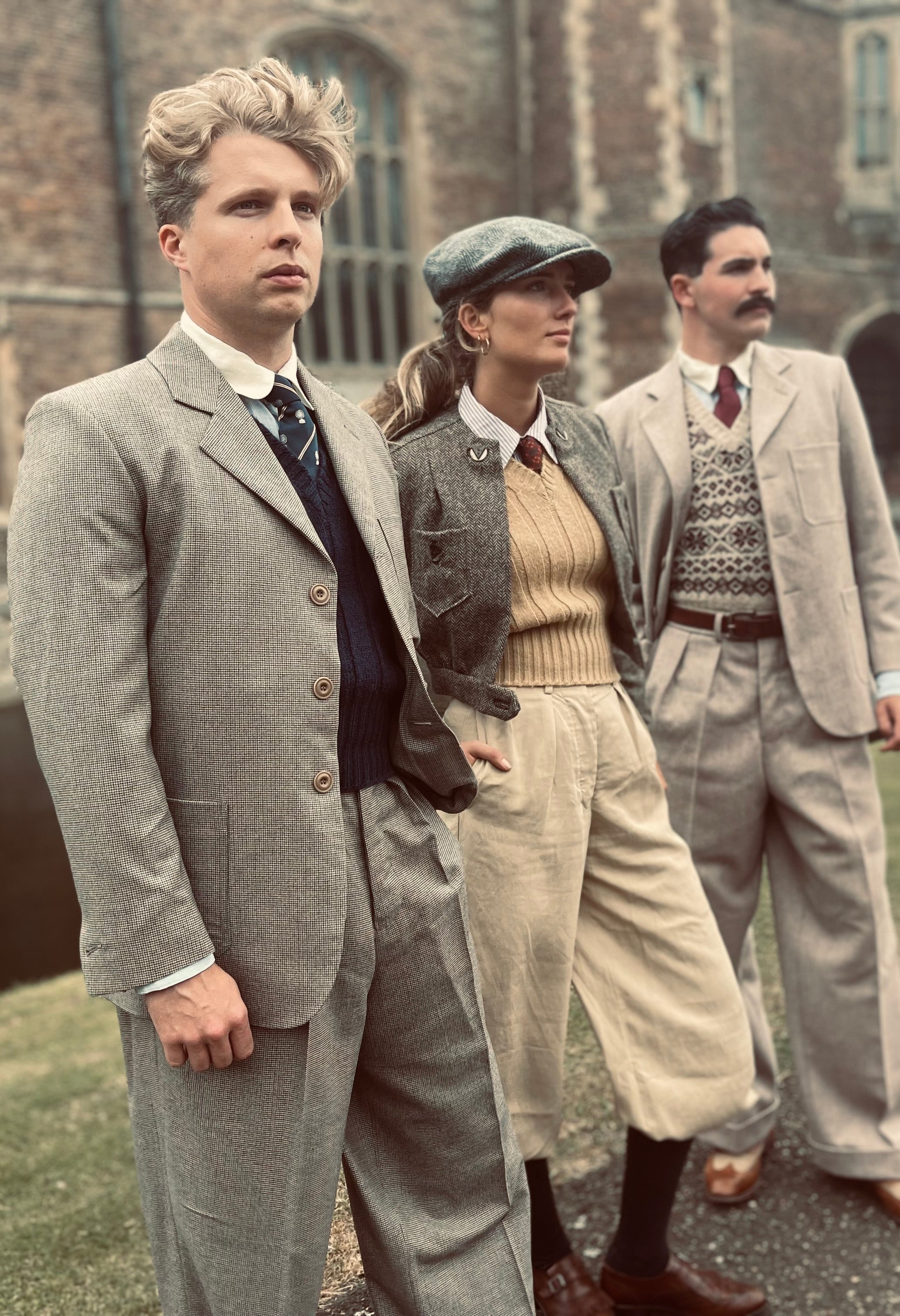 1940s CASHMERE WOOL DOGTOOTH TWEED SUIT Oldfield Outfitters 1940s CASHMERE WOOL DOGTOOTH TWEED SUIT Oldfield Outfitters