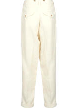 Back of 1930s linen high waisted mens trousers