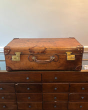 1930s Vintage Leather suitcase made by Peal & Co