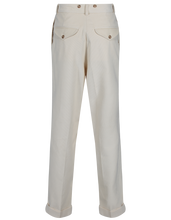 THE "ERROL" TROUSER - CREAM - 12 WHALE CORDUROY