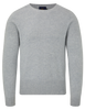1930s Coyote grey Lamb's wool crew neck sweater