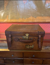 Antique Leather Hat Box