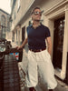 THE "DA NILE" SHIRT NAVY ORGANIC JERSEY COTTON