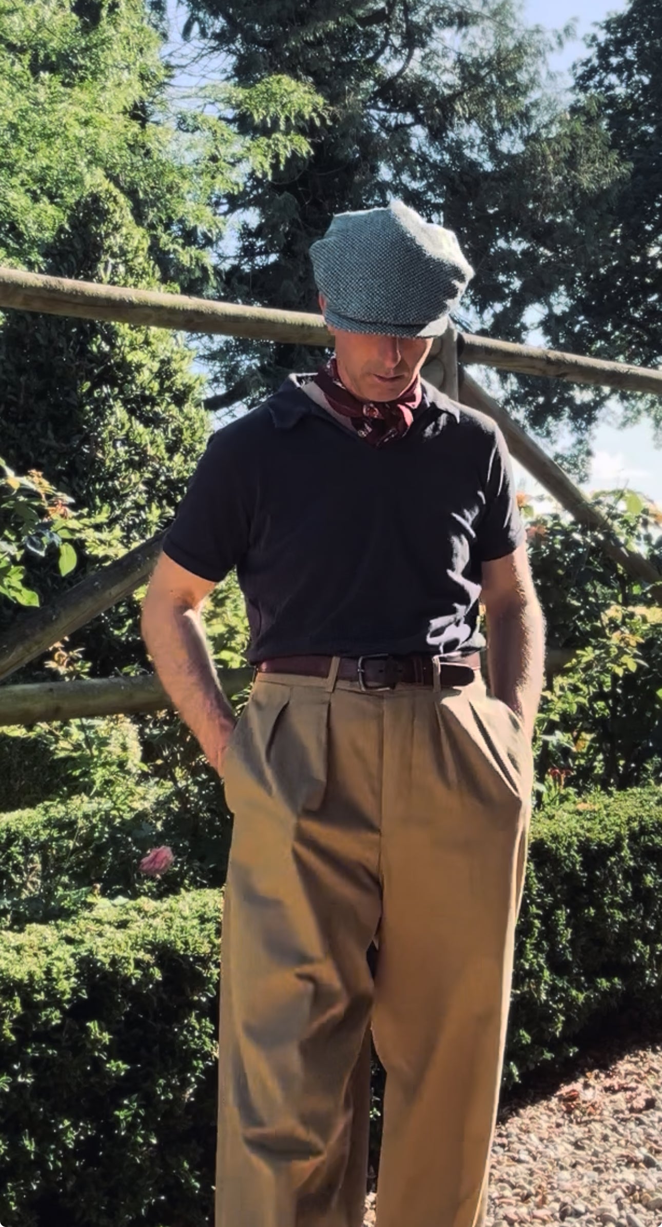 Khaki trousers