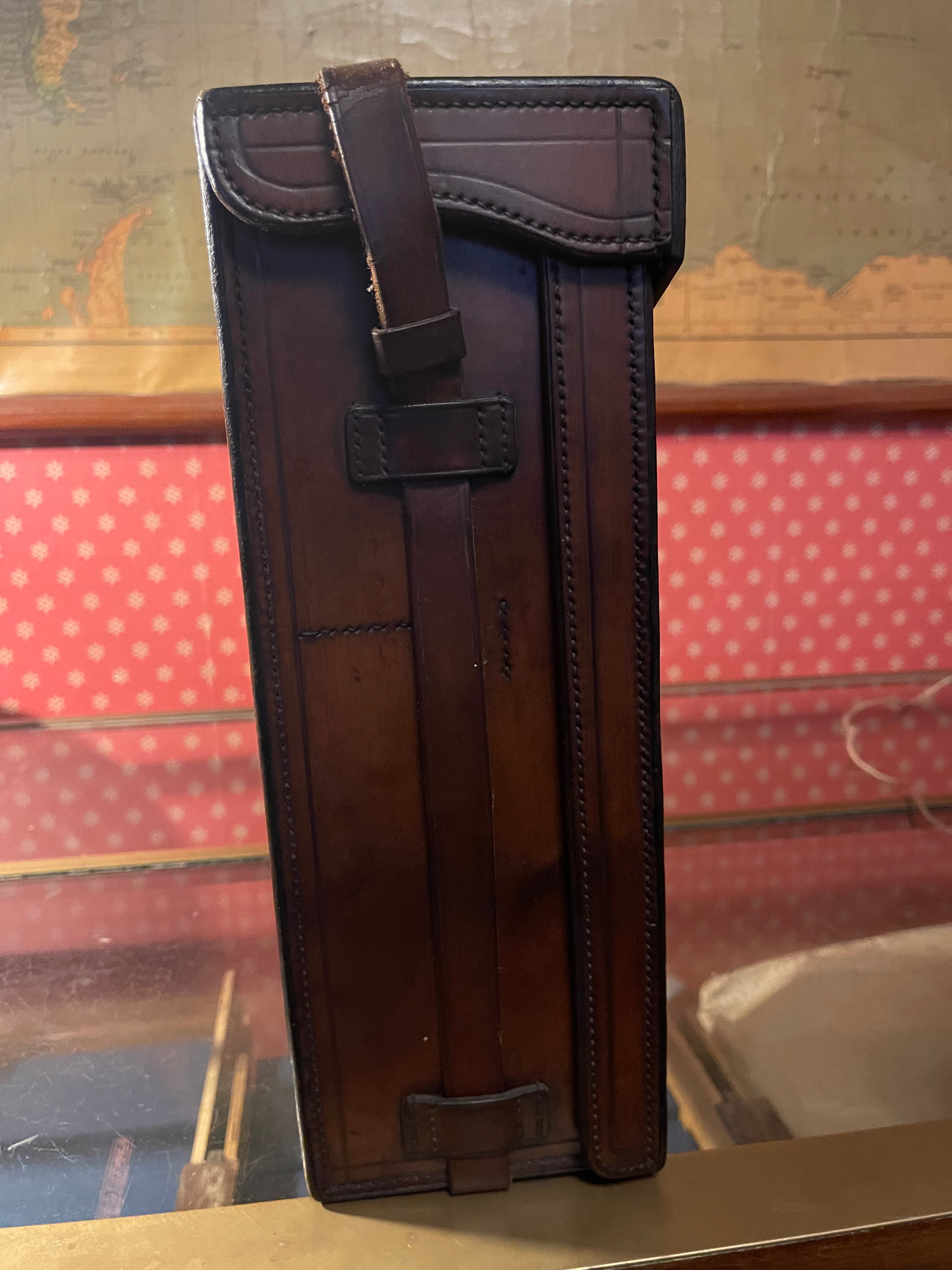 VINTAGE LEATHER CAMERA/MAP CASE c.1920s
